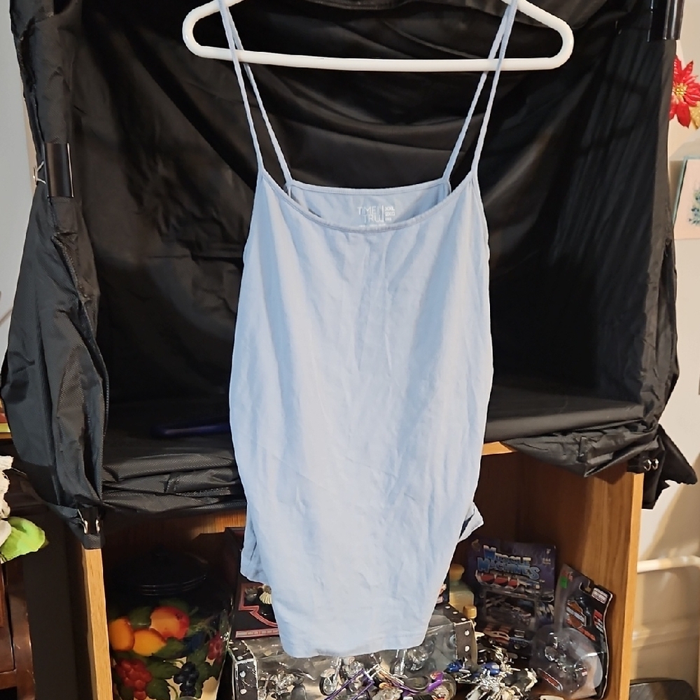 Time and Tru Sky Blue Camisole